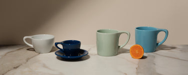 Lino Cups and Saucers