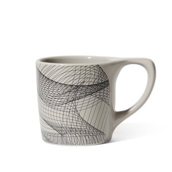 notNeutral x DotsToLines Lino Mug, Light Gray