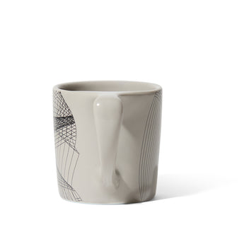 notNeutral x DotsToLines Lino Mug, Light Gray