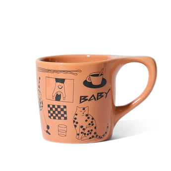 notNeutral x Katya Krasnova Lino Mug, Papaya