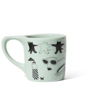 notNeutral x Katya Krasnova Lino Mug, Sage