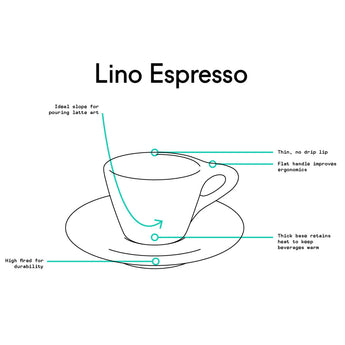 Lino Espresso Cup Only, Light Gray