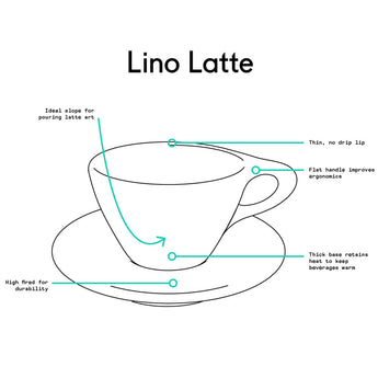 Lino Small Latte Cup Only, White