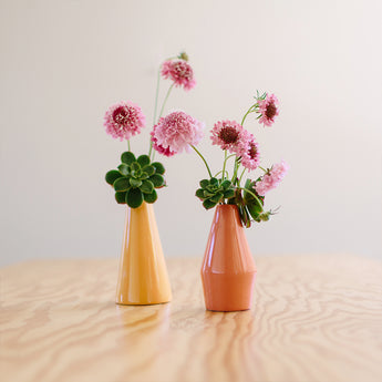 Lino Vase Set of Two, Peach