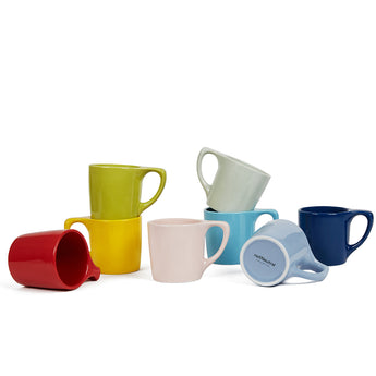 Lino Coffee Mugs - Rainbow Set