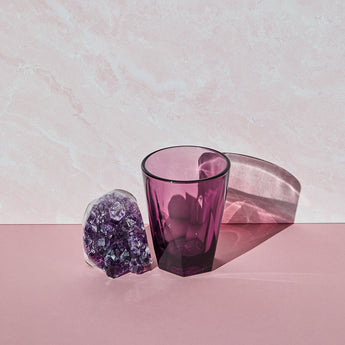 Vero Latte Glass, Amethyst