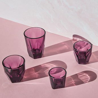 Vero Cappuccino Glass, Amethyst